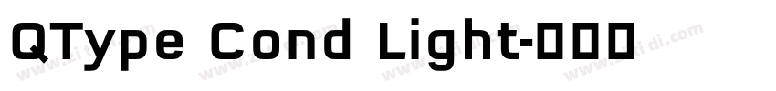 QType Cond Light字体转换